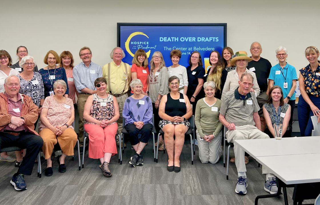 a group of 30 attendees from Death Over Drafts event